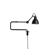 Lampe Gras N°303 Wall Lamp: Black + Copper + Round