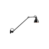 Lampe Gras N° 304 L60 Wall Lamp: Black + Round