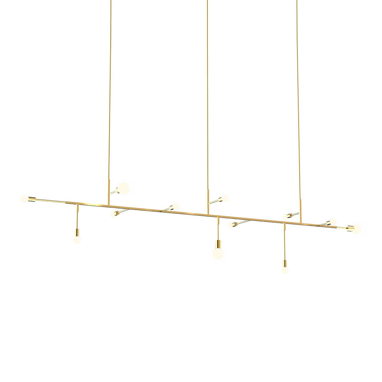 Cliff 08 Suspension Lamp: Brass