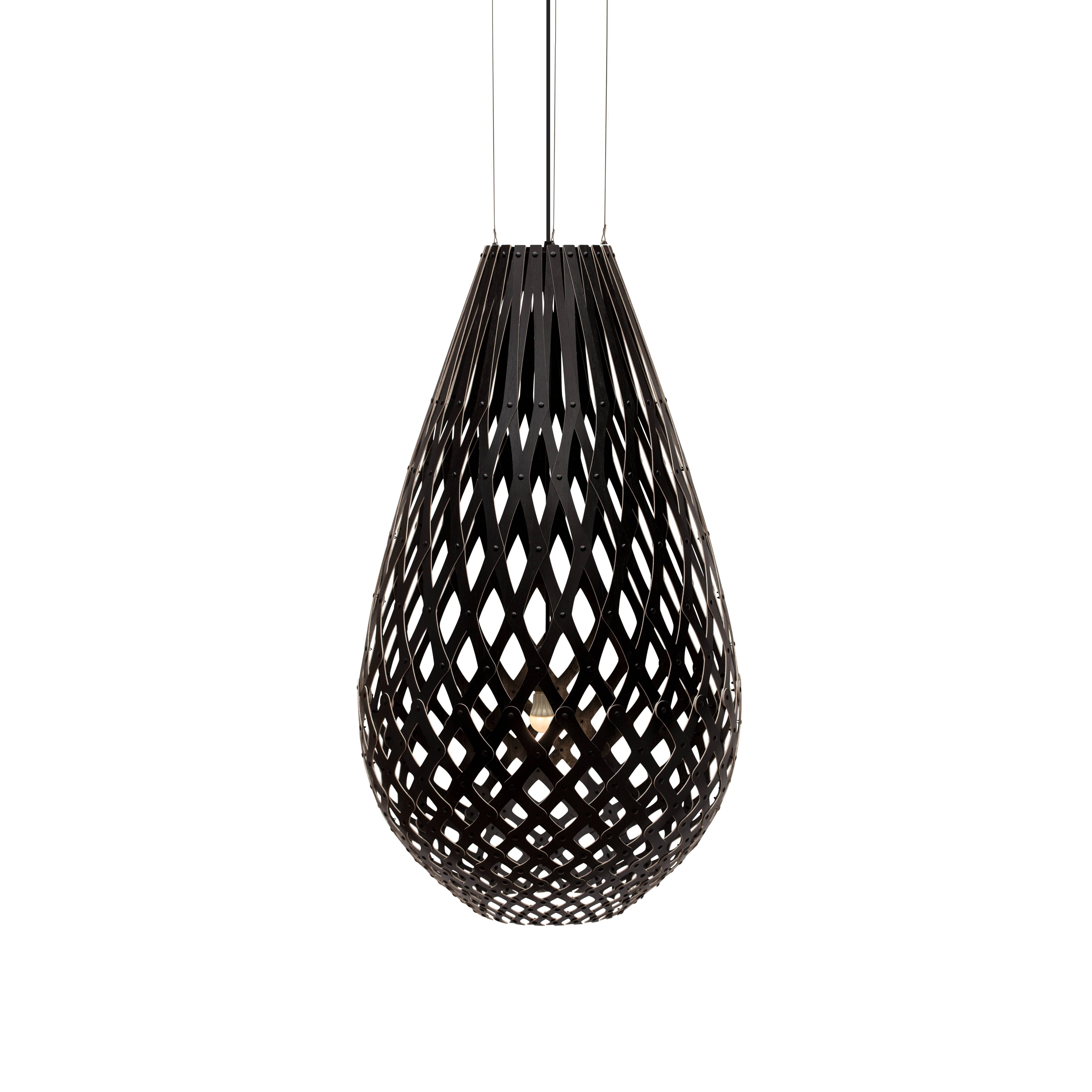 Kōura Pendant Light: Extra Large + Black + Black