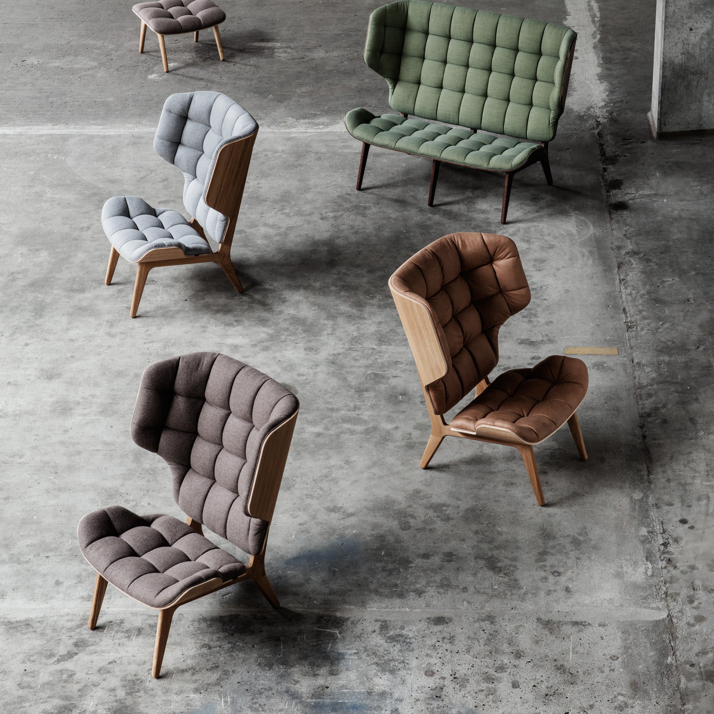 Mammoth Lounge Chair: Front Upholstered