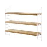 String Pocket Shelving: Oak + White