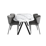 Saw Dining Table: Marble