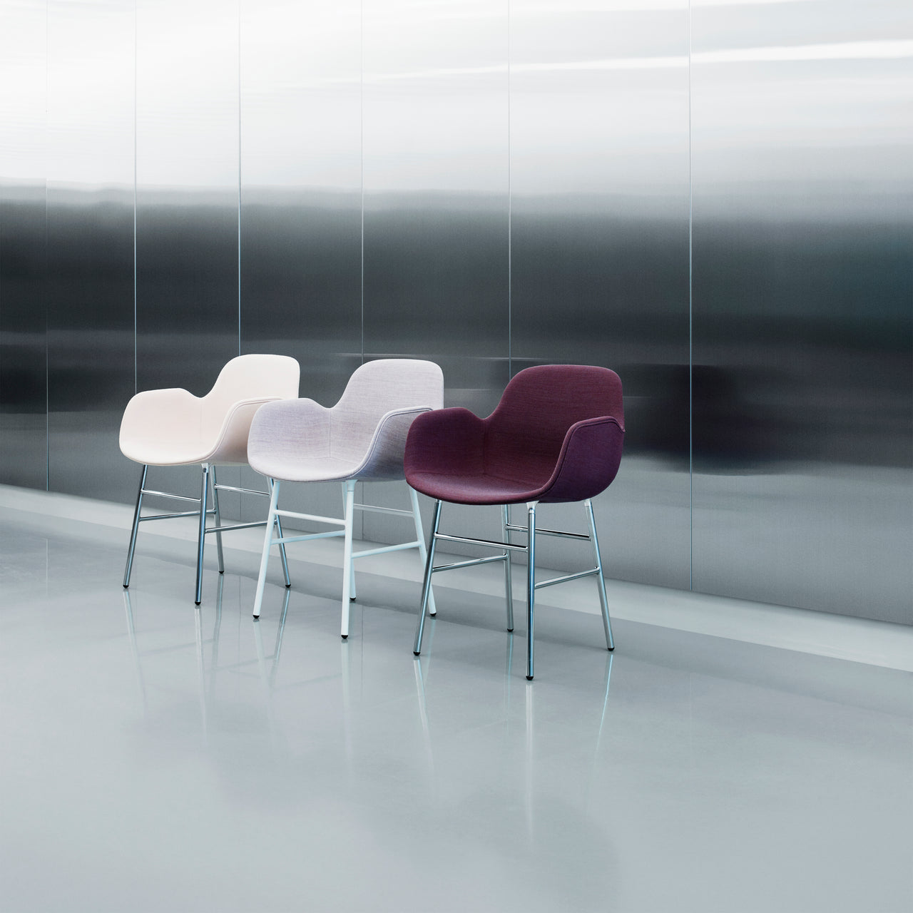 Form Armchair: Chrome