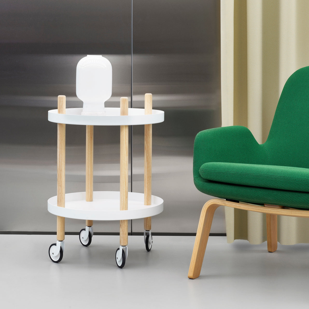 Block Table Cart: Round