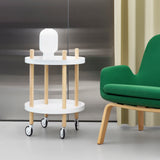 Block Table Cart: Round