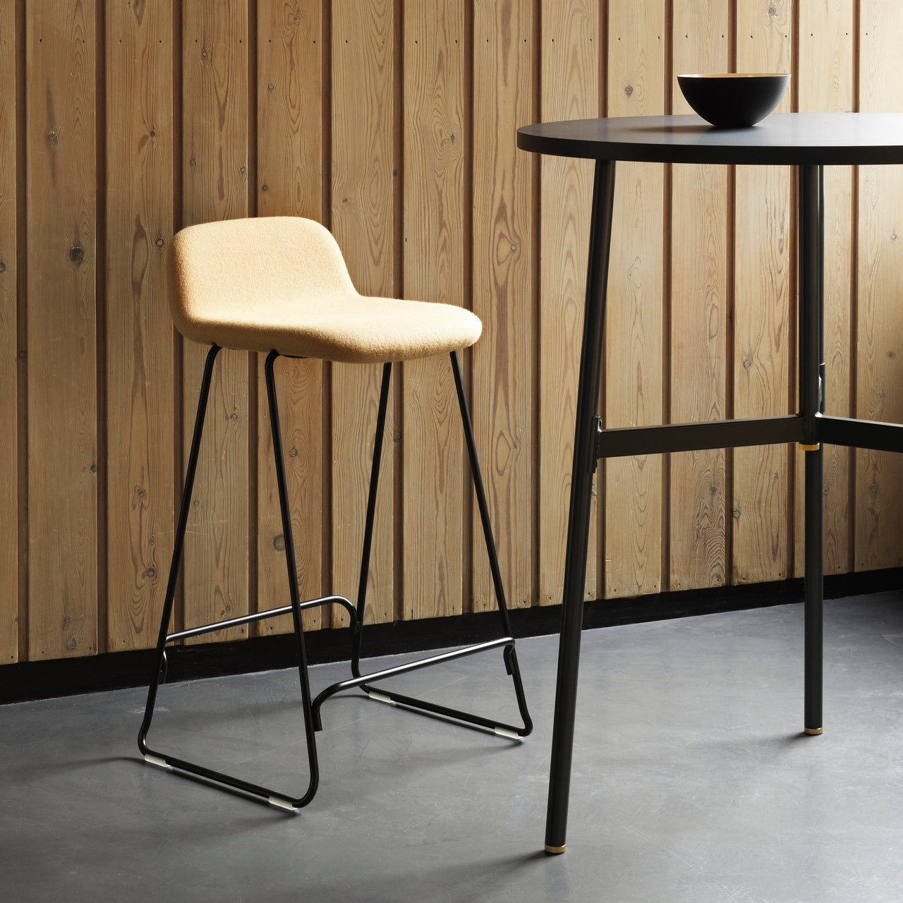 Just Bar + Counter Stool with Back: Full Upholstered