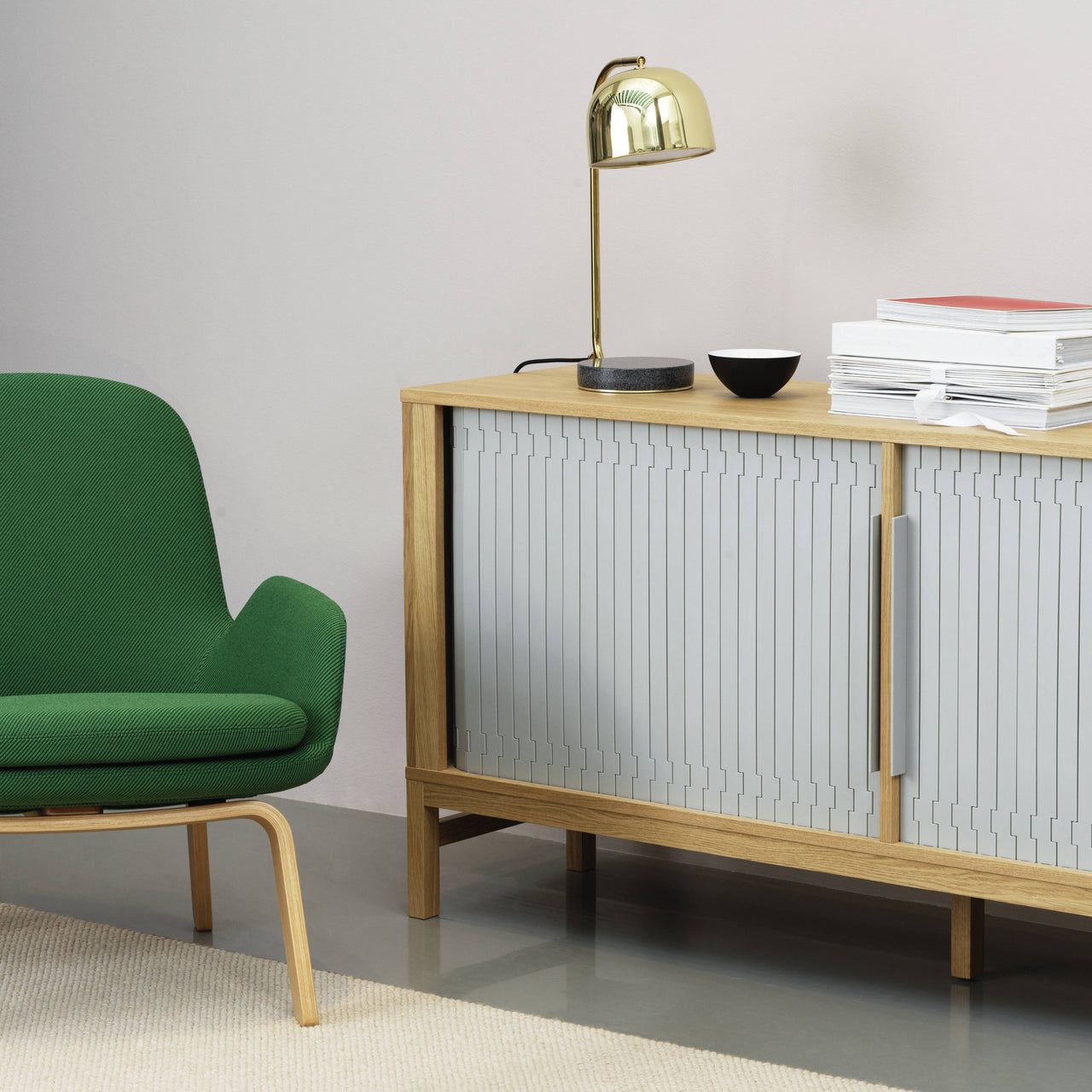 Era Lounge Chair: Low + Wood Base