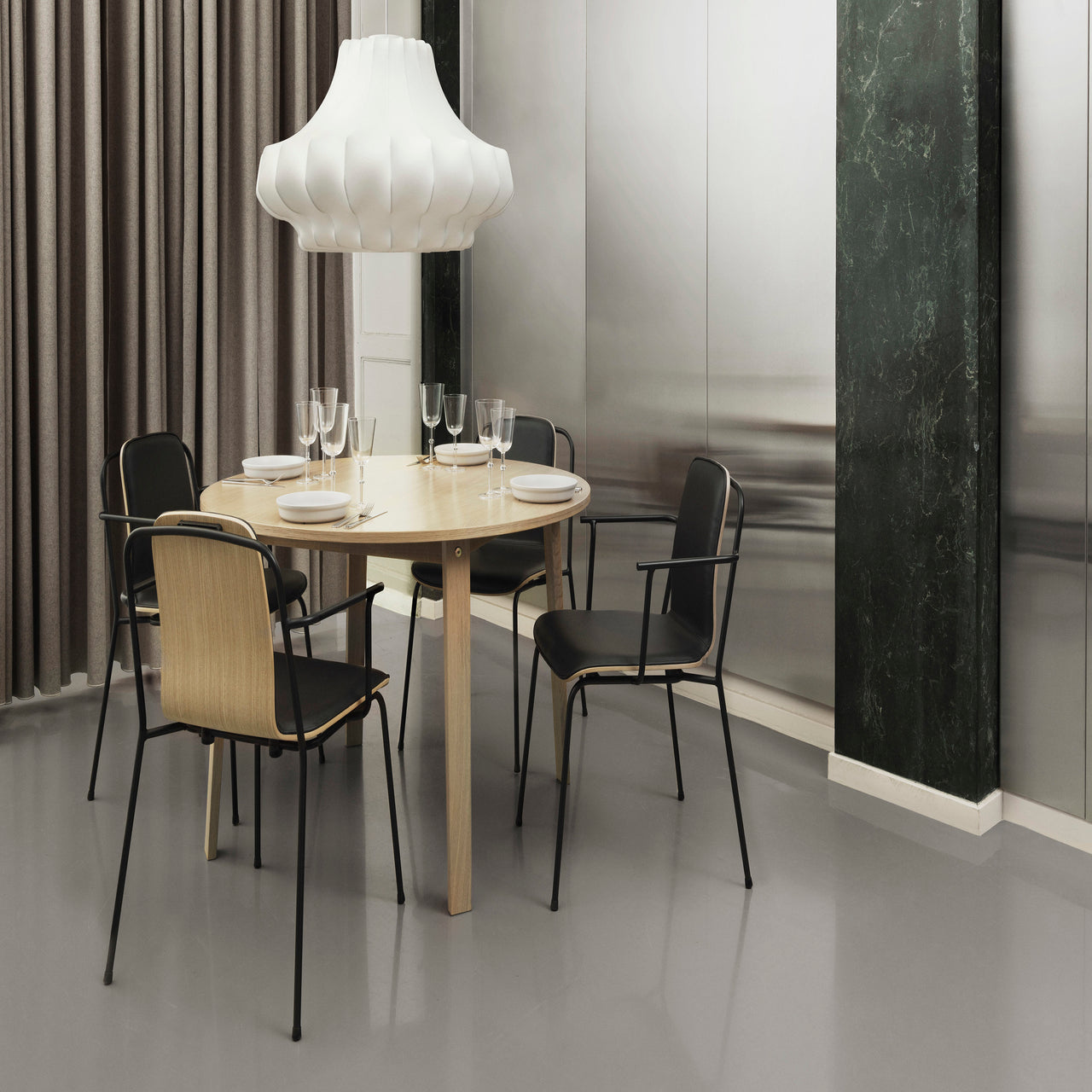 Studio Armchair: Front Upholstered
