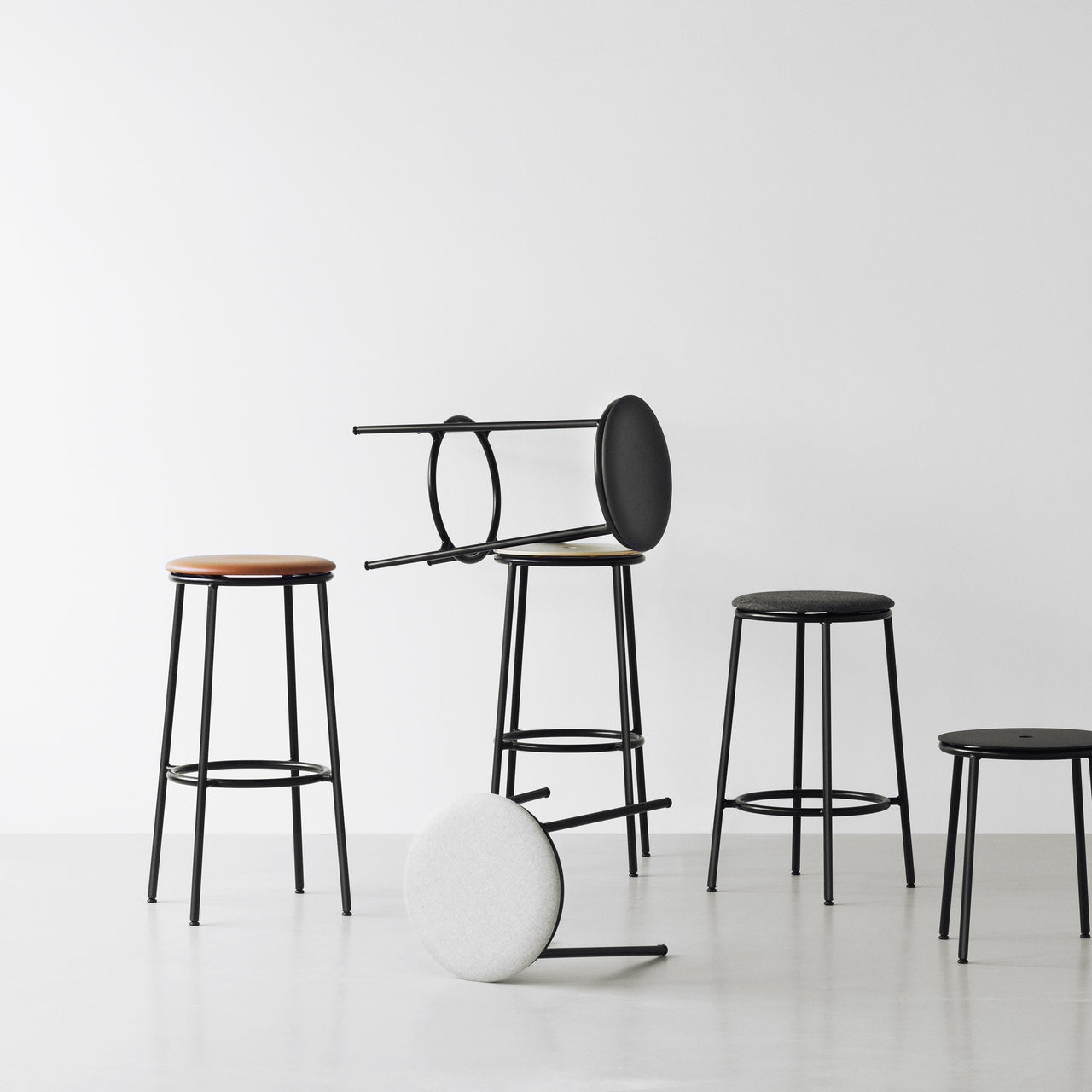 Circa Stool: Upholstered