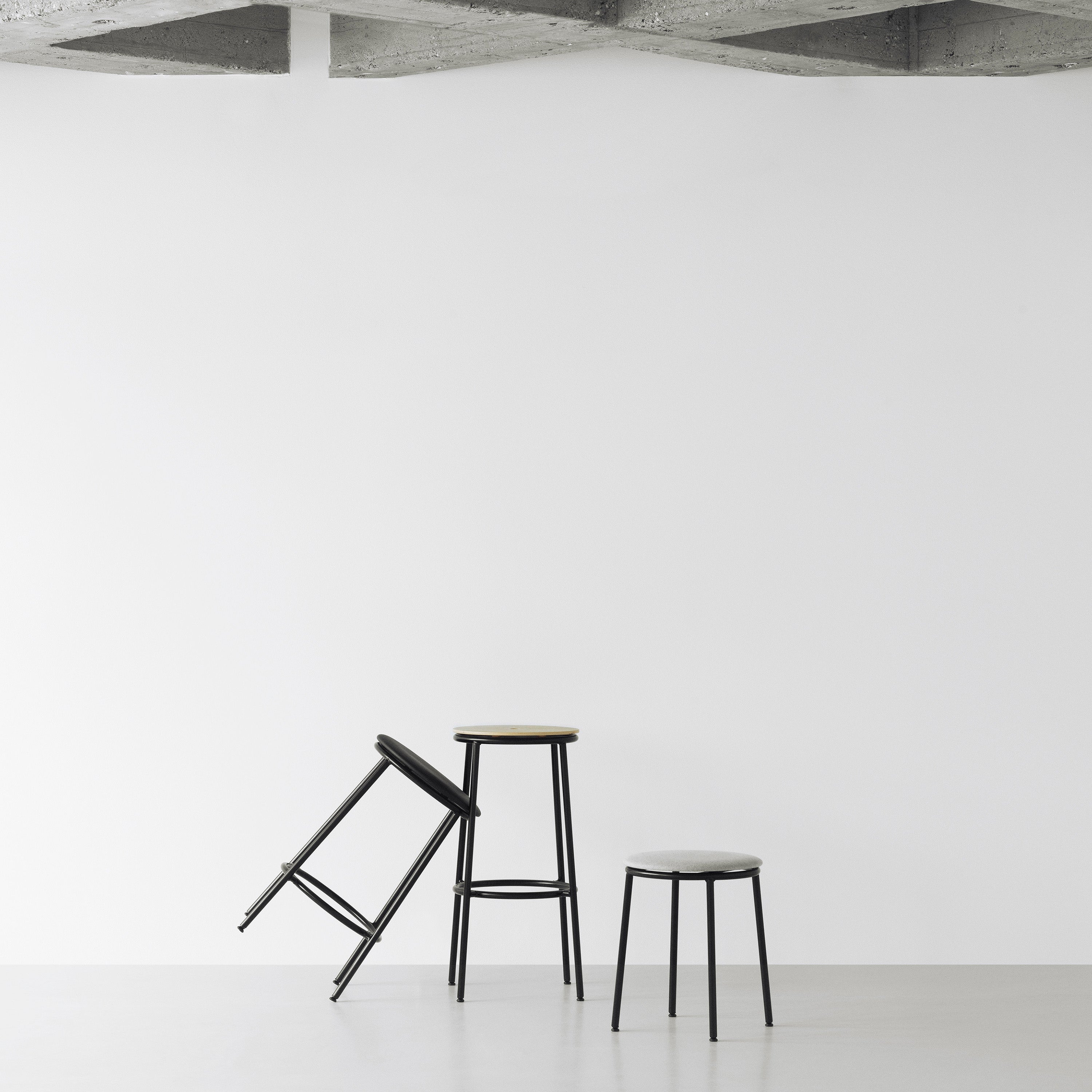 Circa Stool: Upholstered