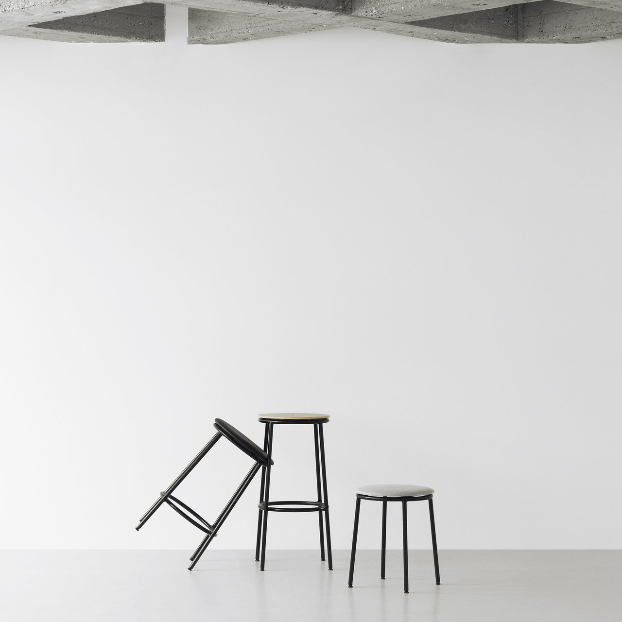 Circa Stool: Upholstered
