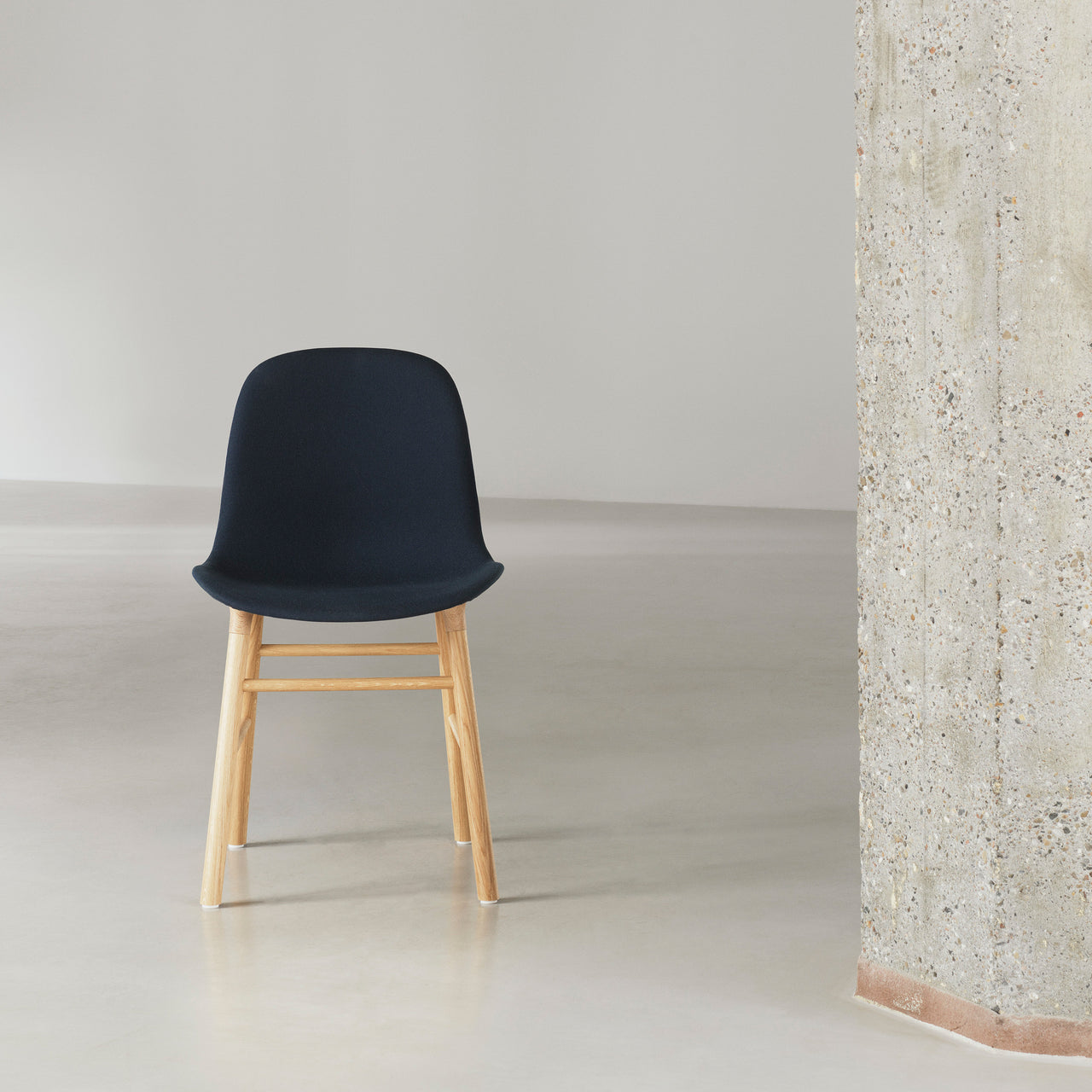 Form Chair: Wood Base + Upholstered