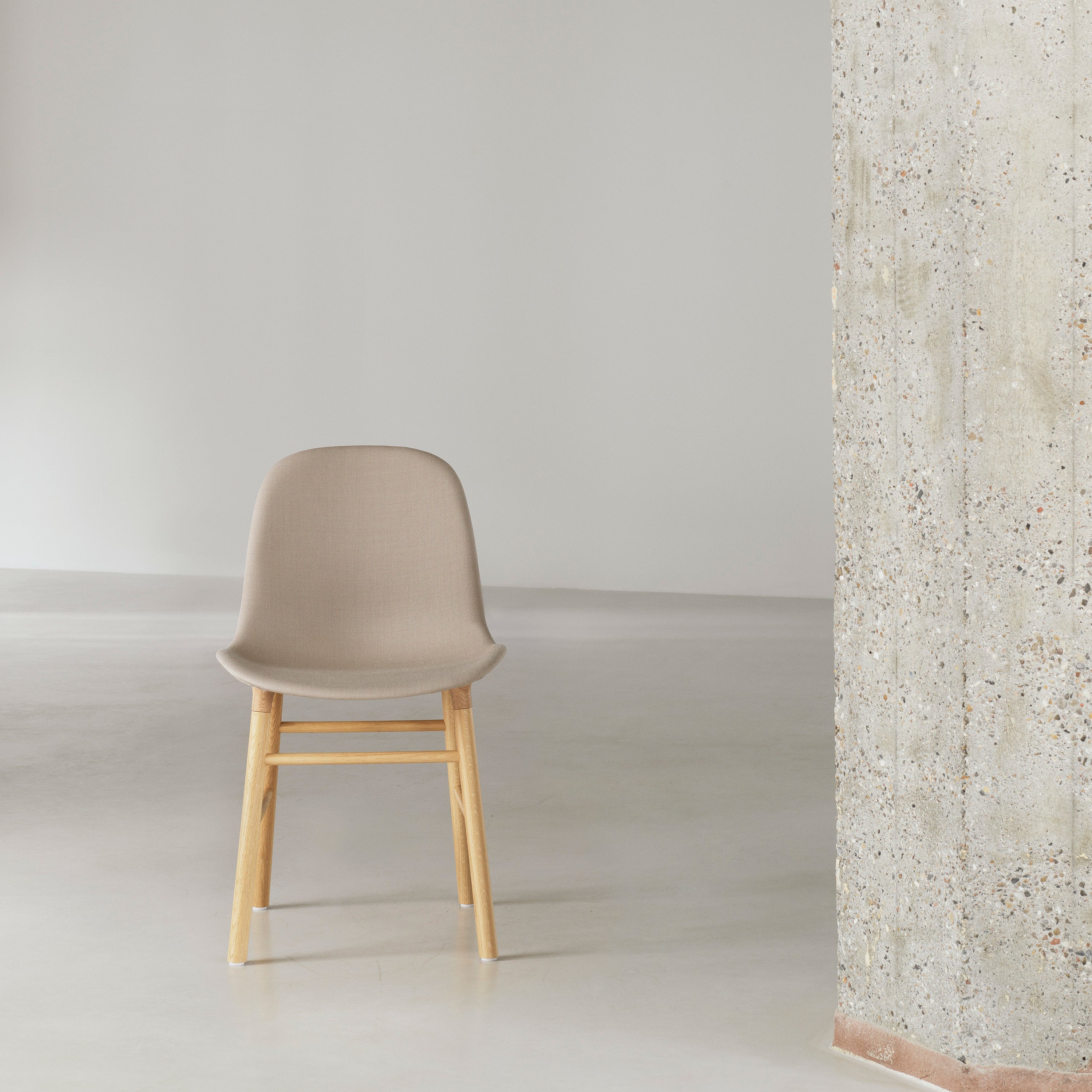 Form Chair: Wood Base + Upholstered