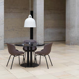 Hyg Chair: Steel Base + Full Upholstered