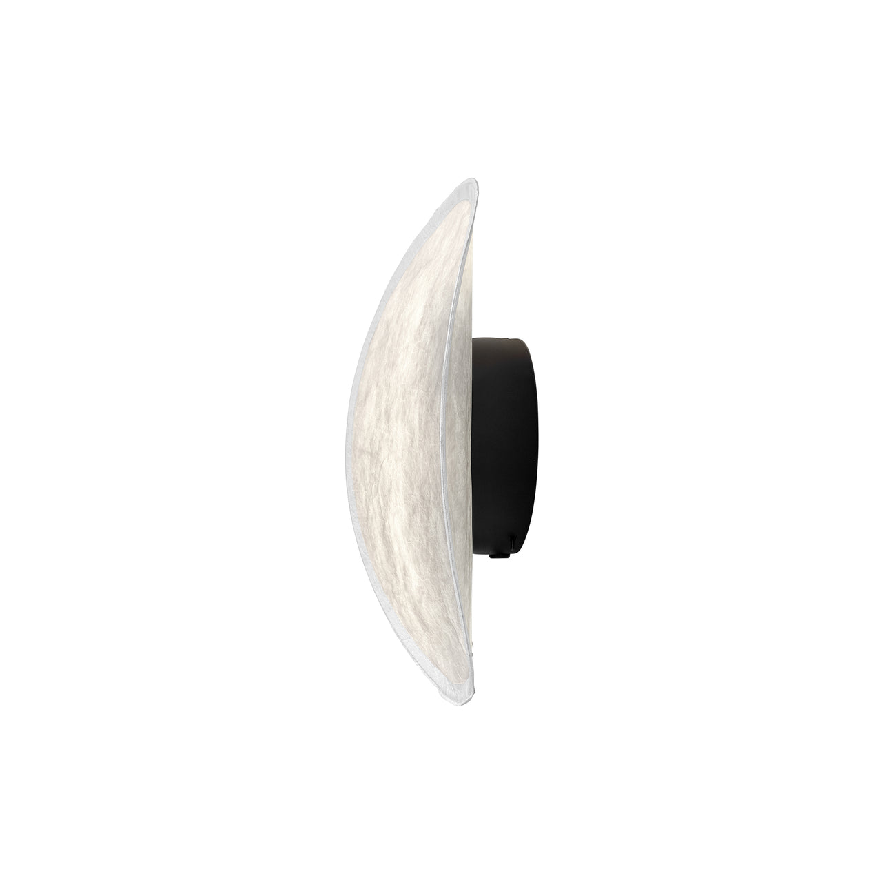 Tense Wall Lamp: White Tyvek + Black