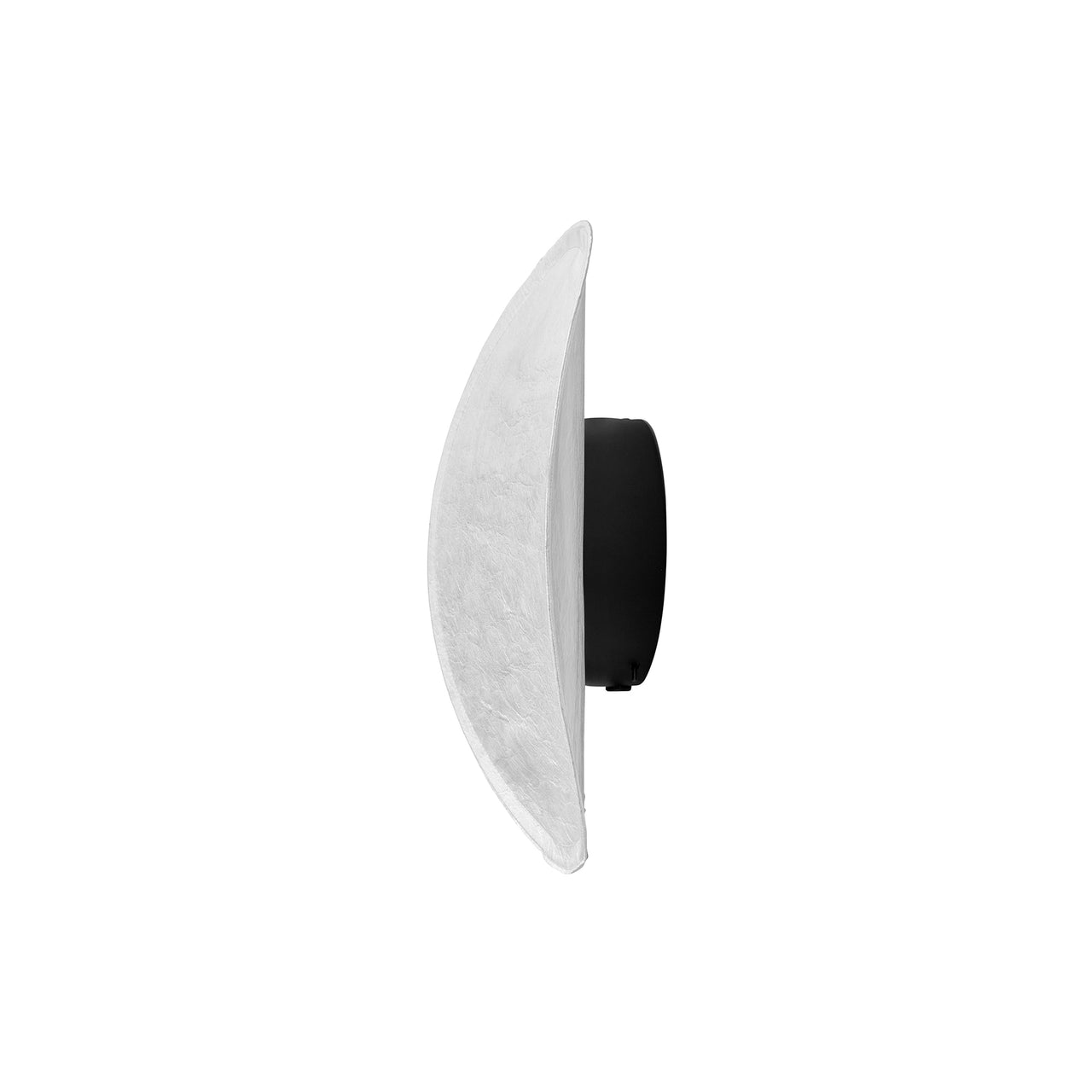 Tense Wall Lamp: White Tyvek + Black