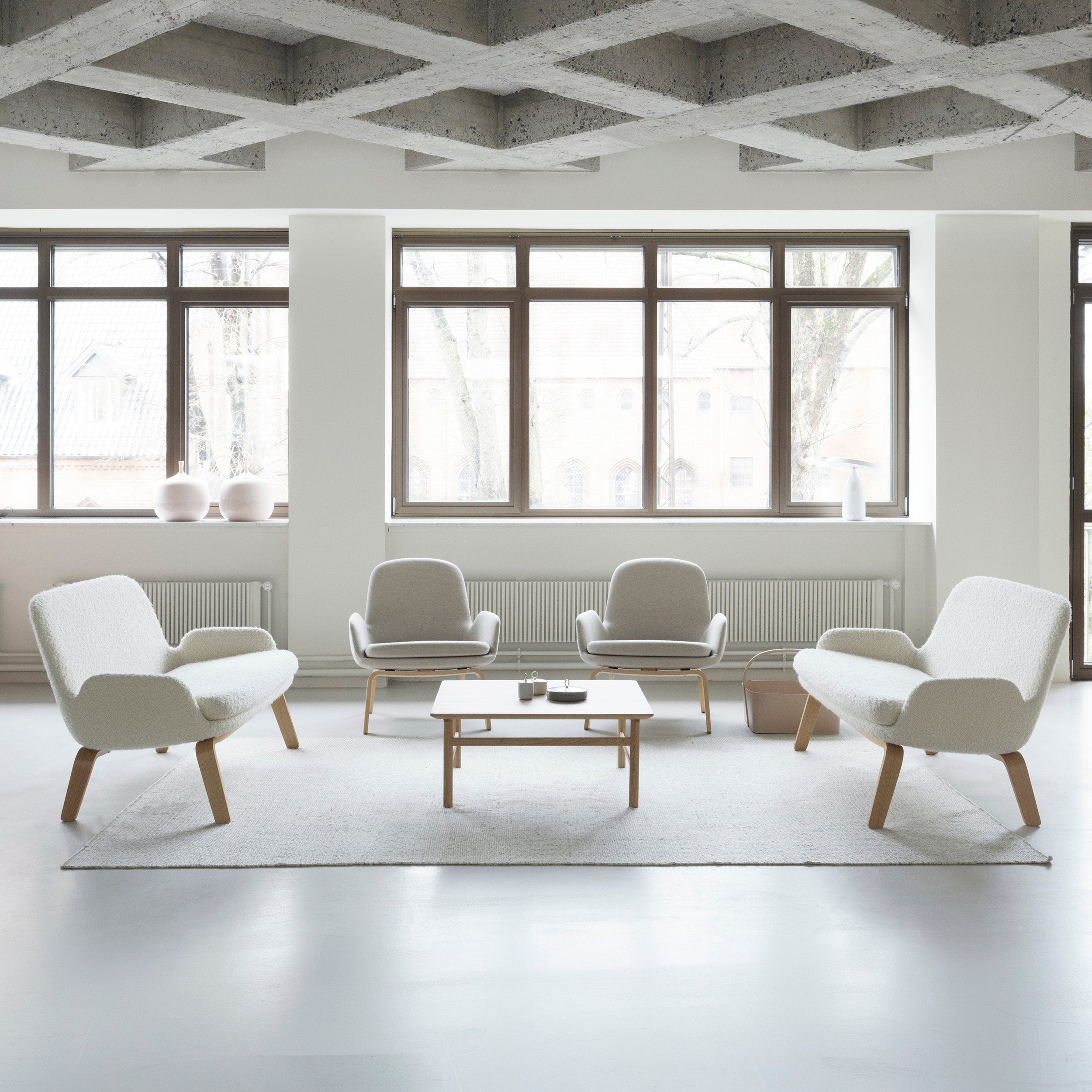 Era Sofa: Wood Base
