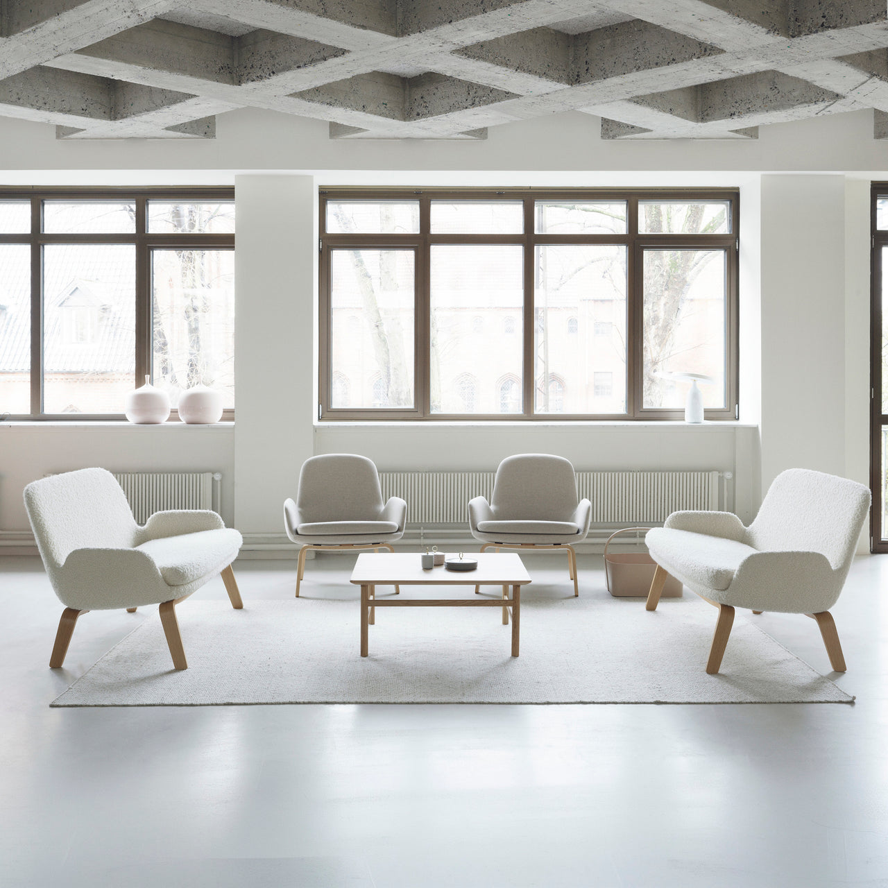 Era Sofa: Wood Base