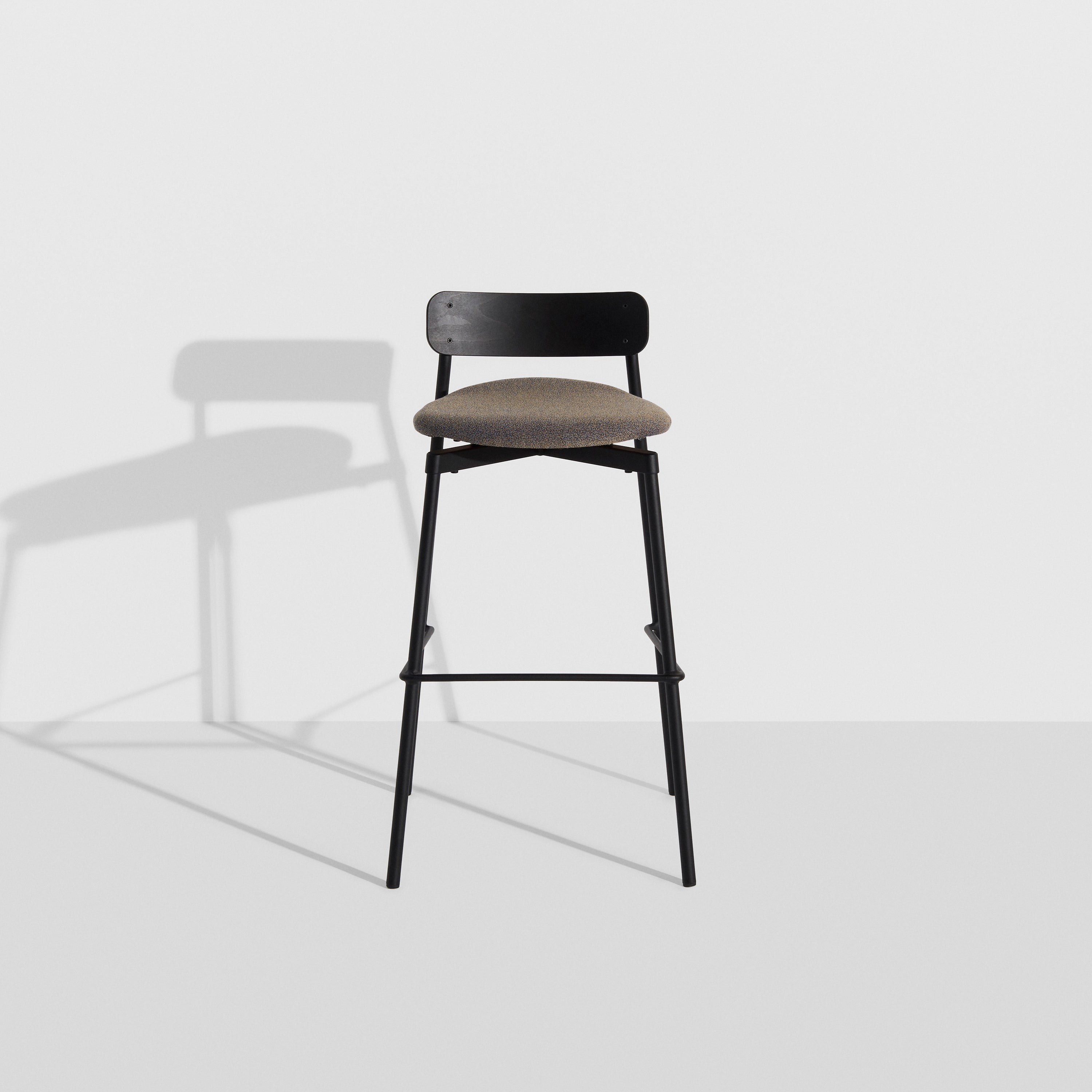 Fromme Bar + Counter Stool: Upholstered