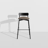 Fromme Bar + Counter Stool: Upholstered