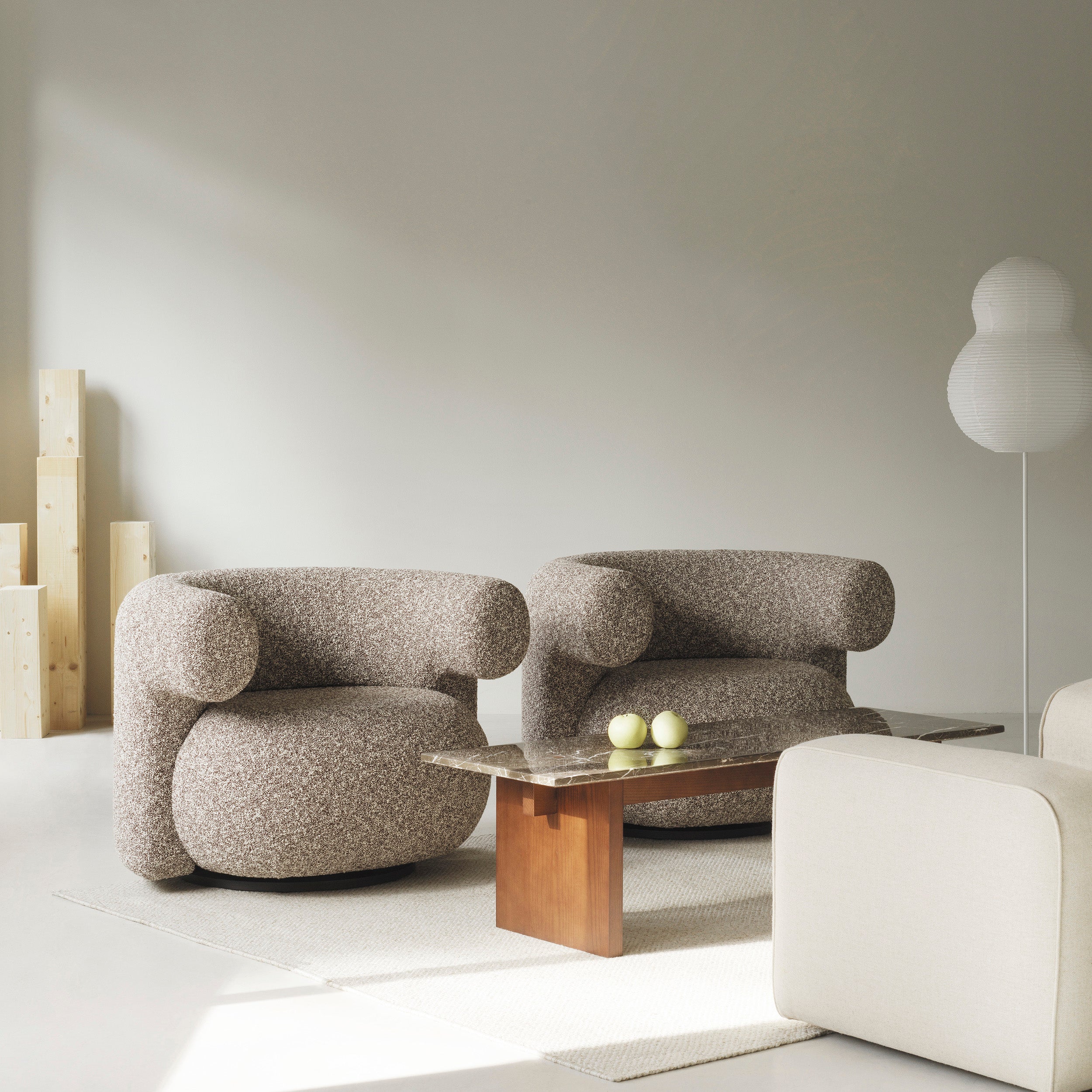 Burra Lounge Chair with Return