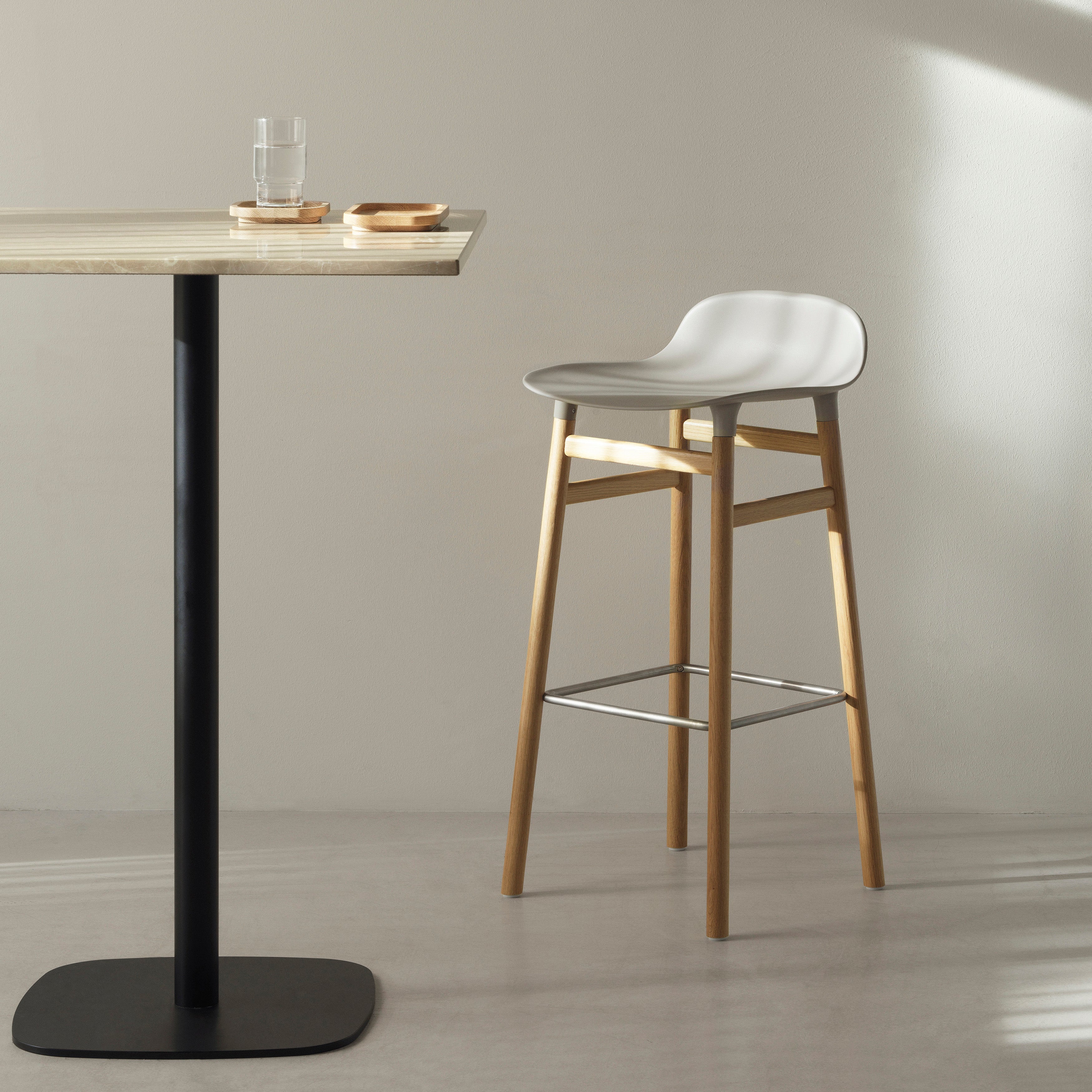 Form Bar + Counter Stool: Oak Legs