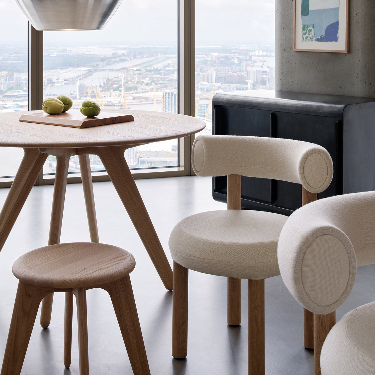 Slab Round Table