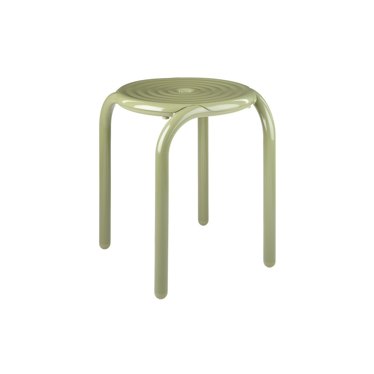 Groove Stool: Moss