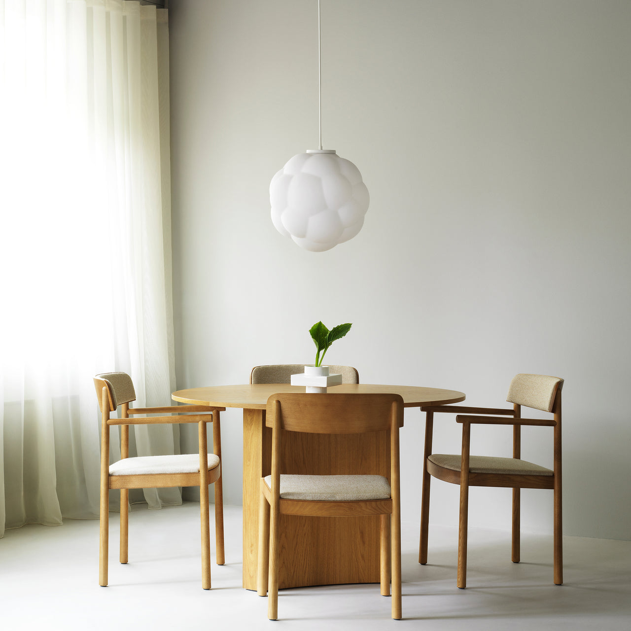 Timb Armchair: Upholstered