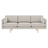 EJ220 3 Seater Sofa: Soaped Treated Oak + 
