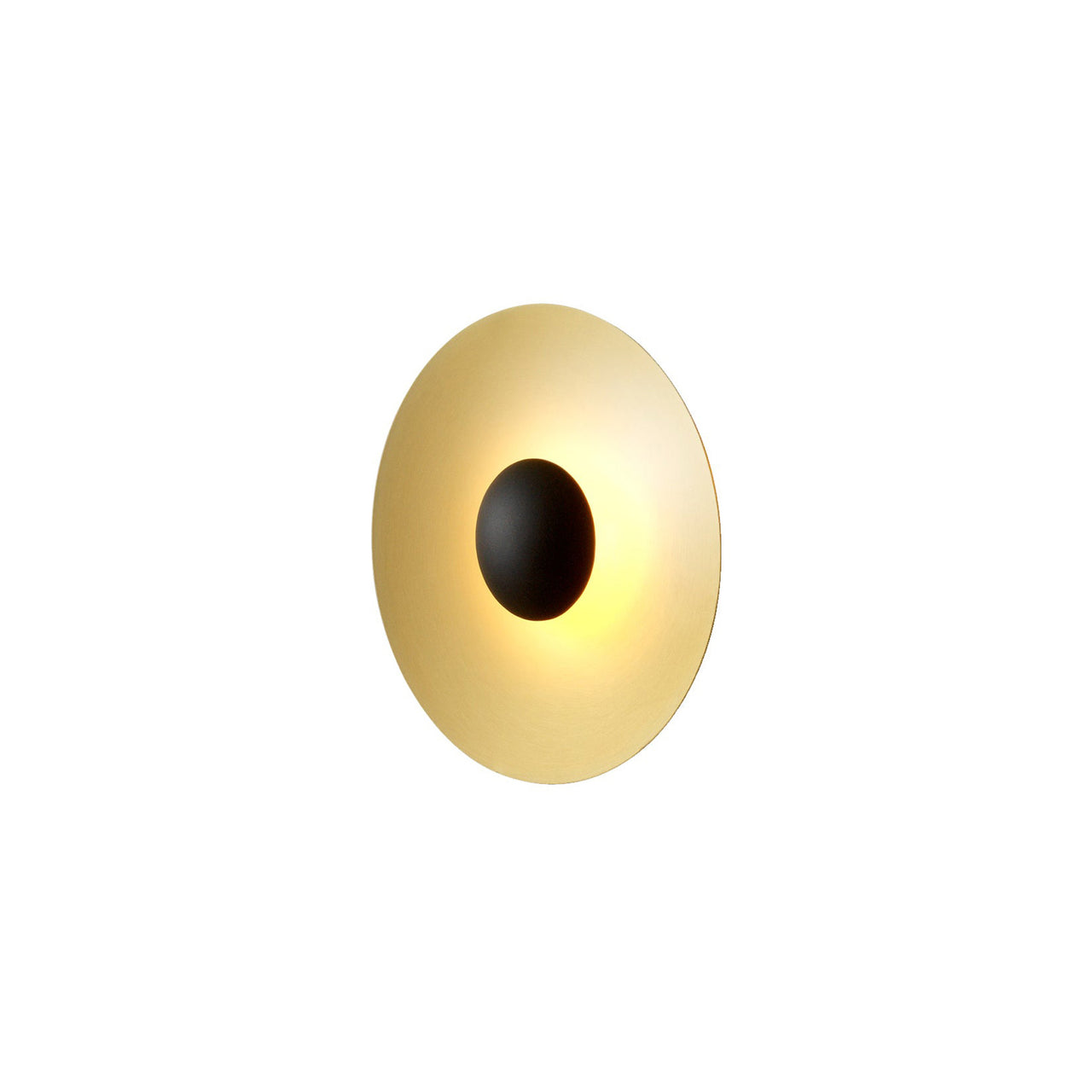 Ginger Wall Light: 20C + Brushed Brass + Non-Dimmer
