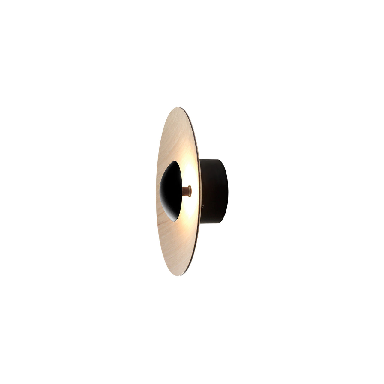 Ginger Wall Light: 20C + Oak + Non-Dimmer