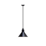 Les Acrobates N° 322 Pendant Lamp: Extra Large + Black + Conic