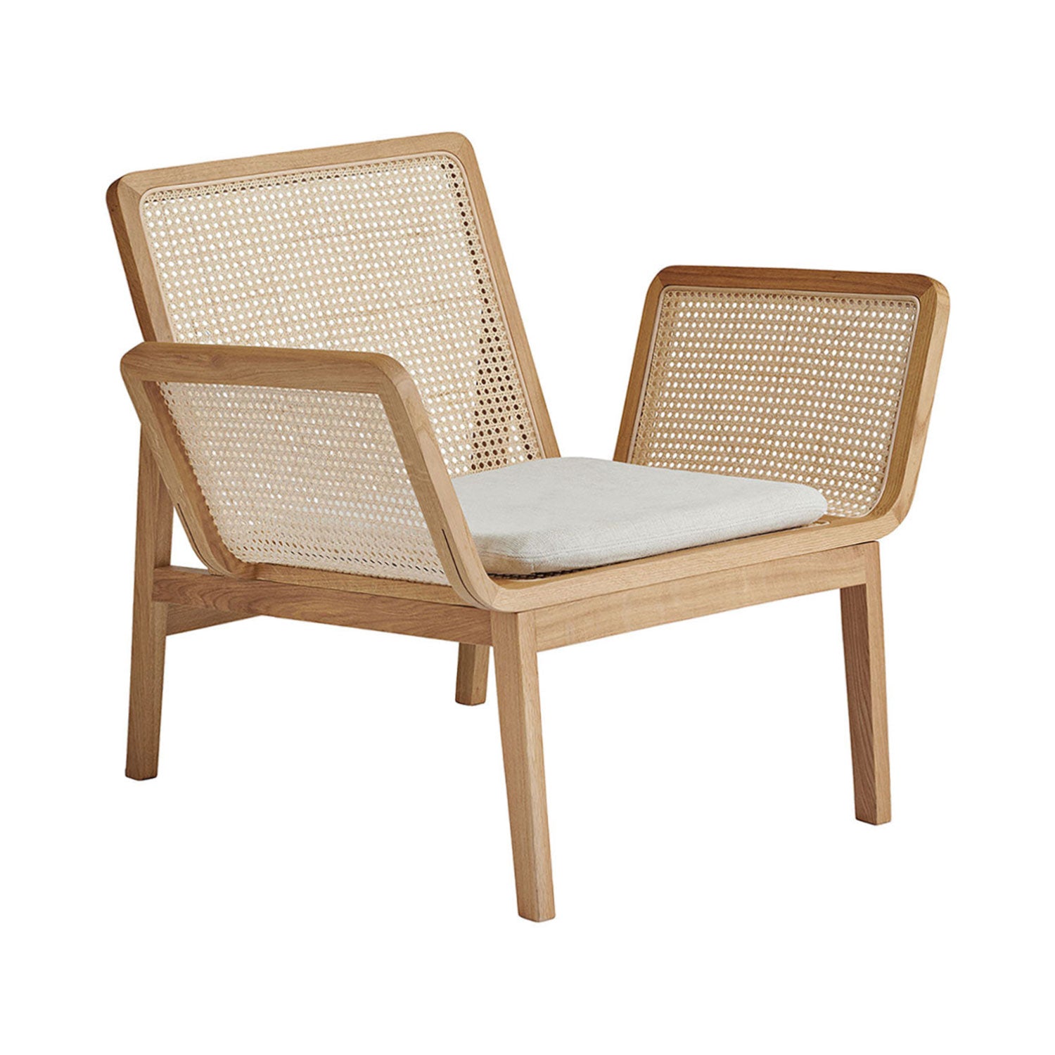 Le Roi Chair: Natural Ash + With Linen Cushion