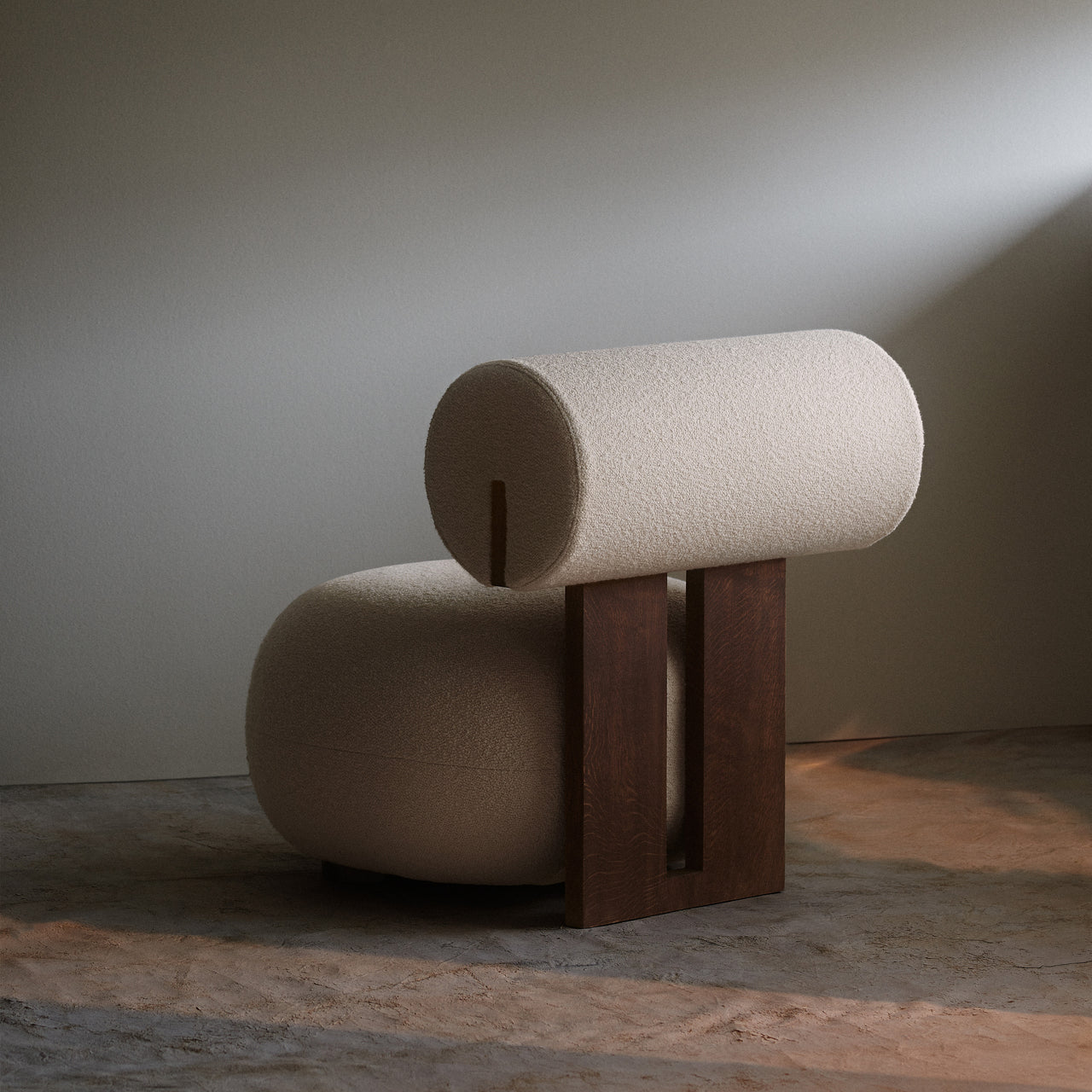 Hippo Lounge Chair: Upholstered