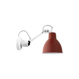 Lampe Gras N°304 Lamp: White + Red + Round