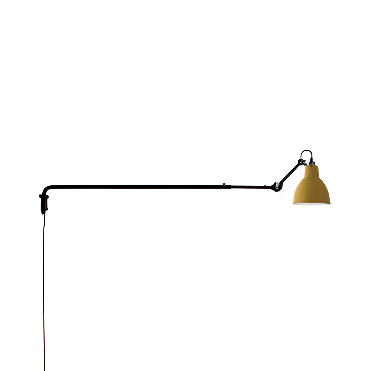 Lampe Gras N°213 Wall Lamp: Yellow + Round