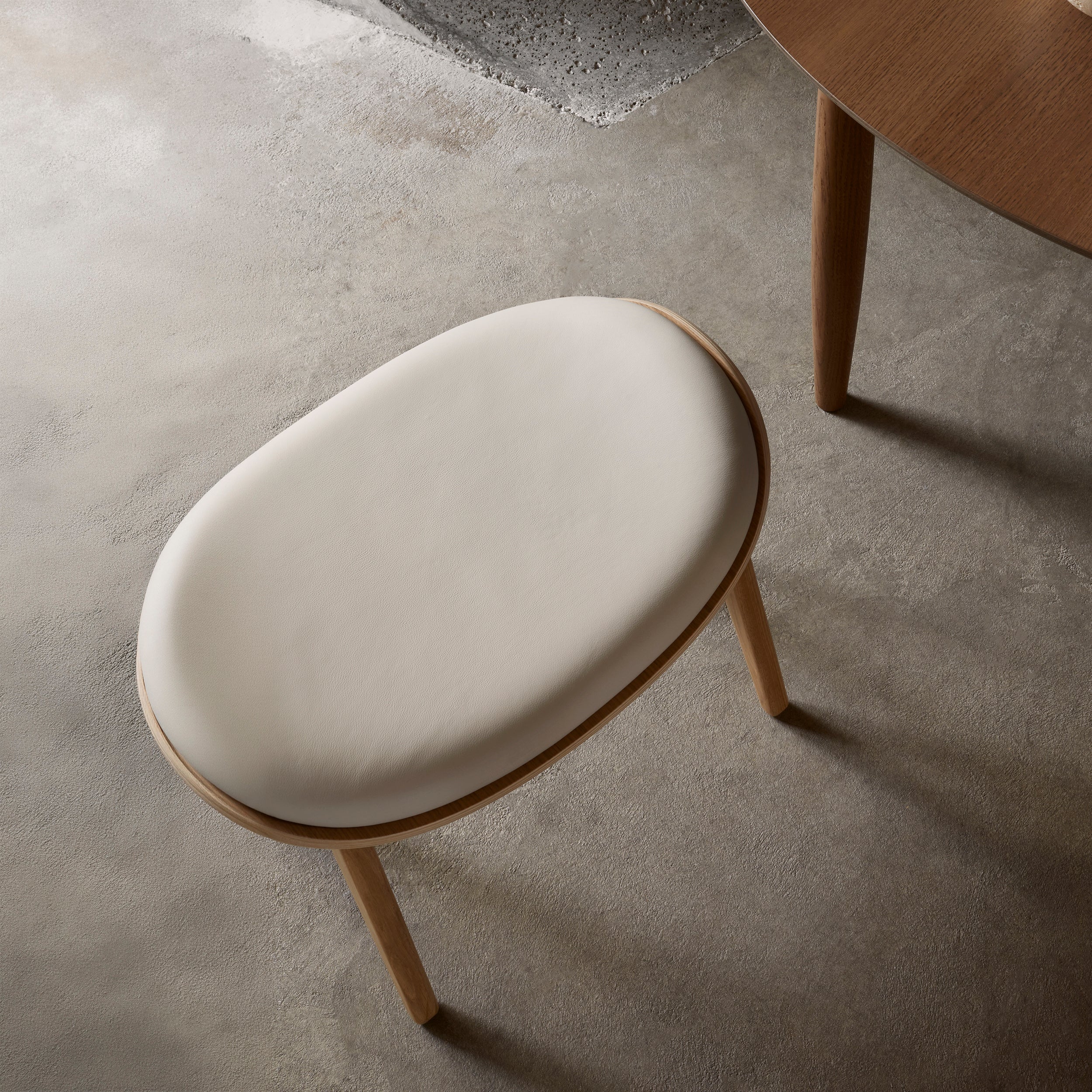 Elephant Ottoman: Front Upholstered