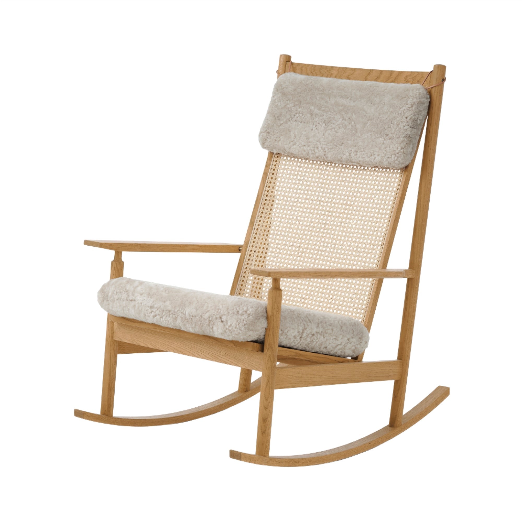 Swing Rocking Chair: White Oiled Oak