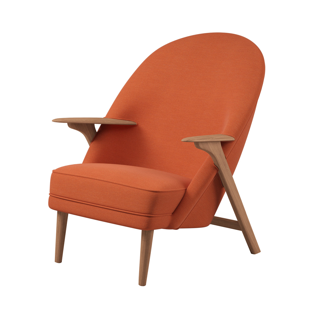 Wingman Lounge Chair: Oiled Oak