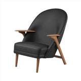 Wingman Lounge Chair: White Oiled Oak