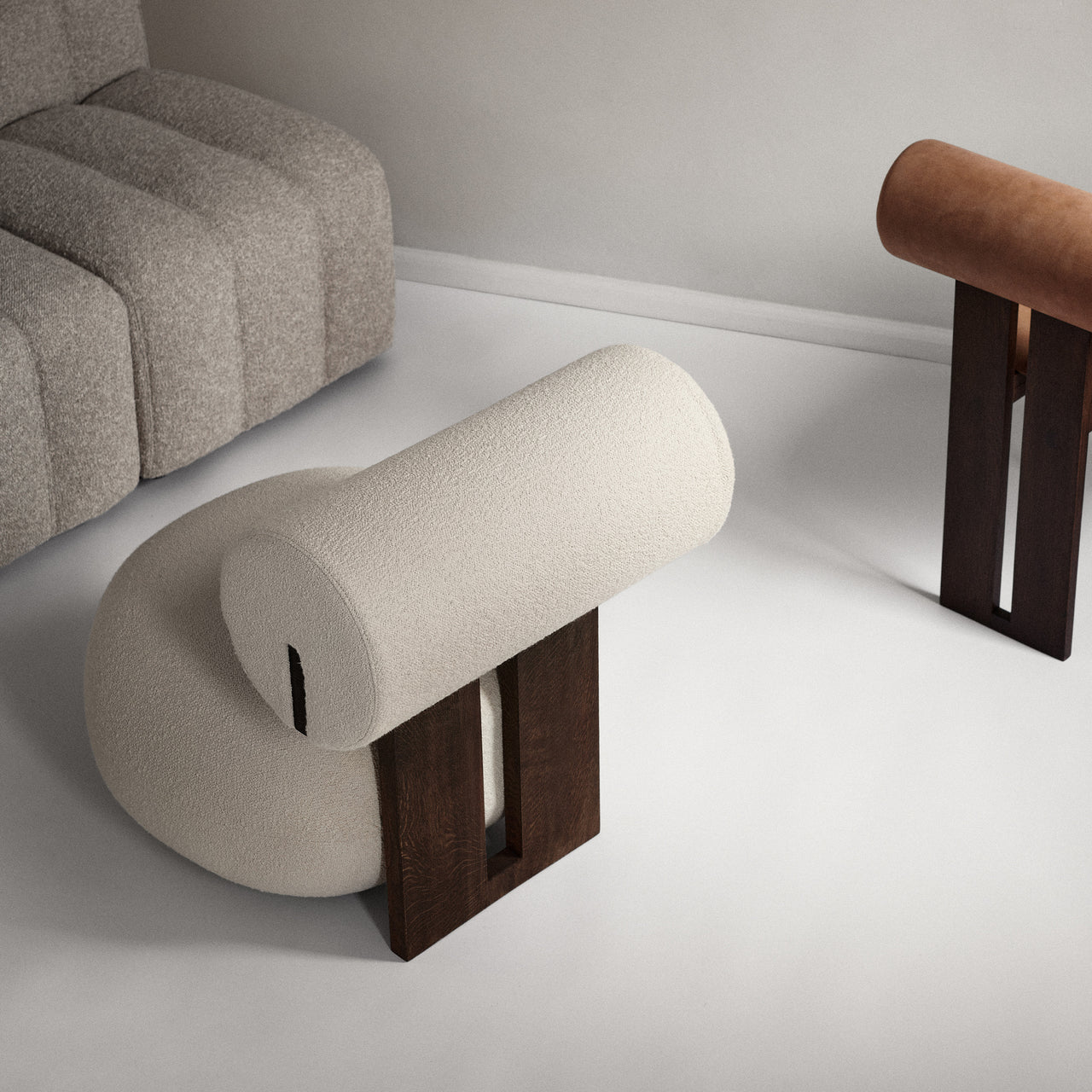 Hippo Lounge Chair: Upholstered