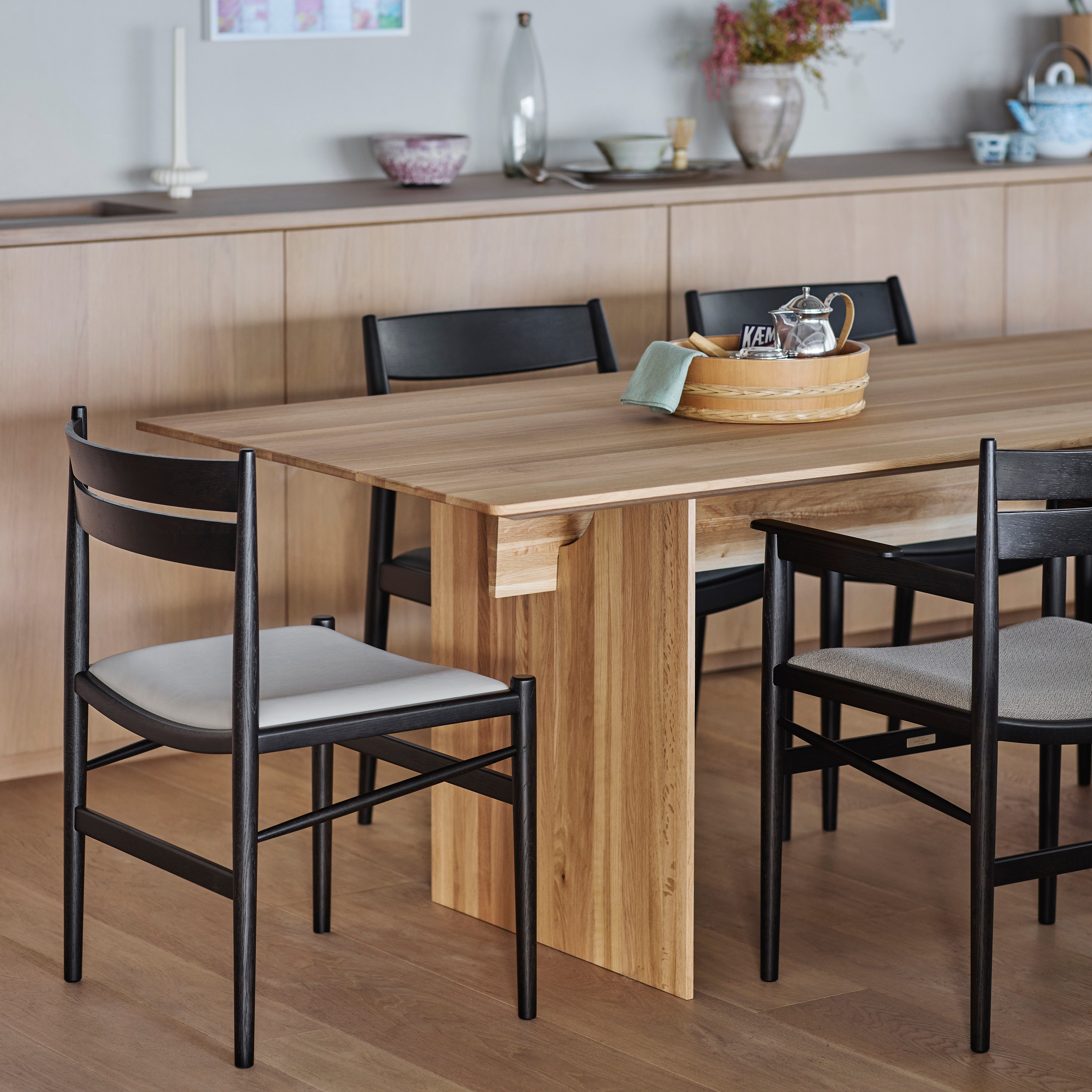 Hiroo Dining Chair N-DC05: Upholstered