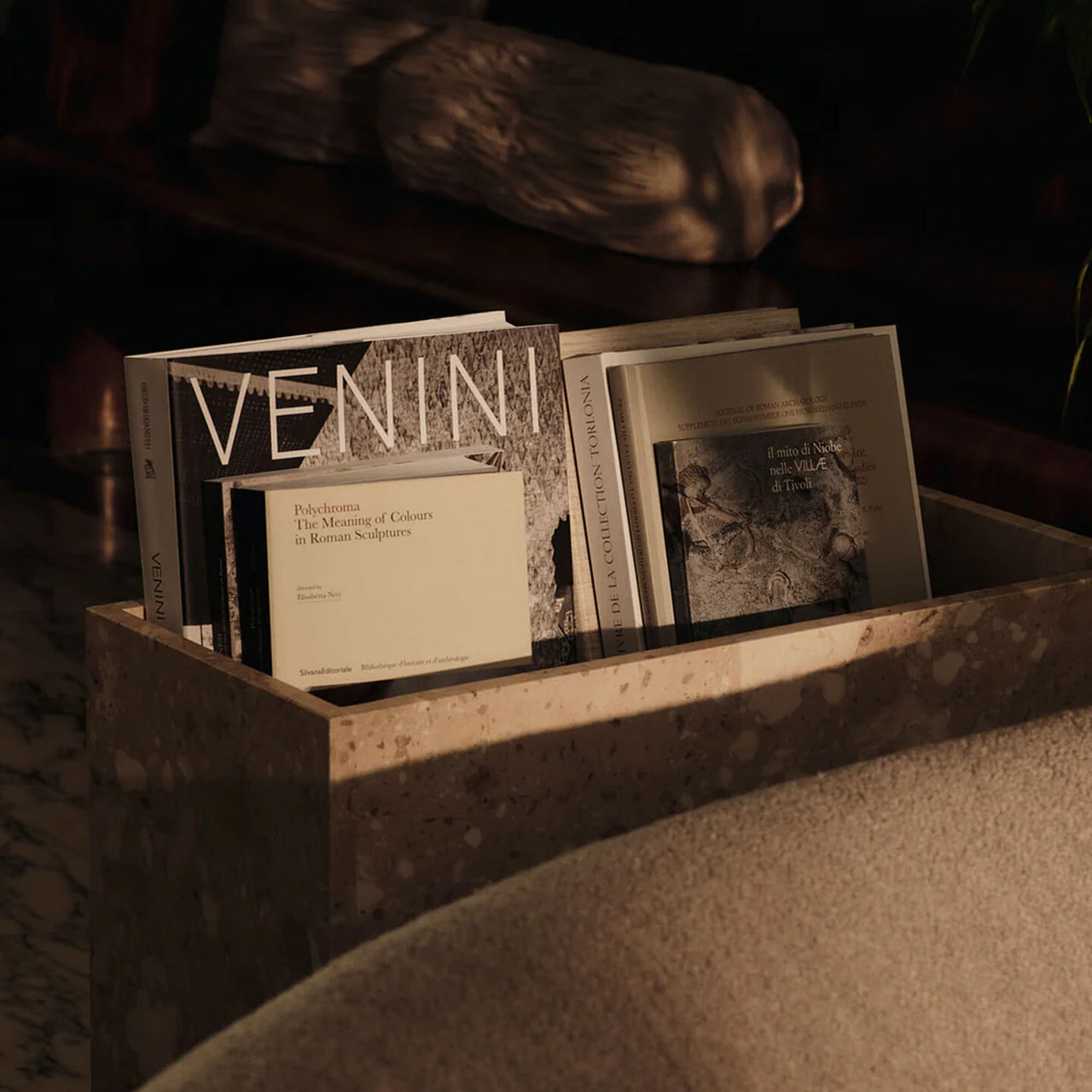 Stone Plant Box With Shelf