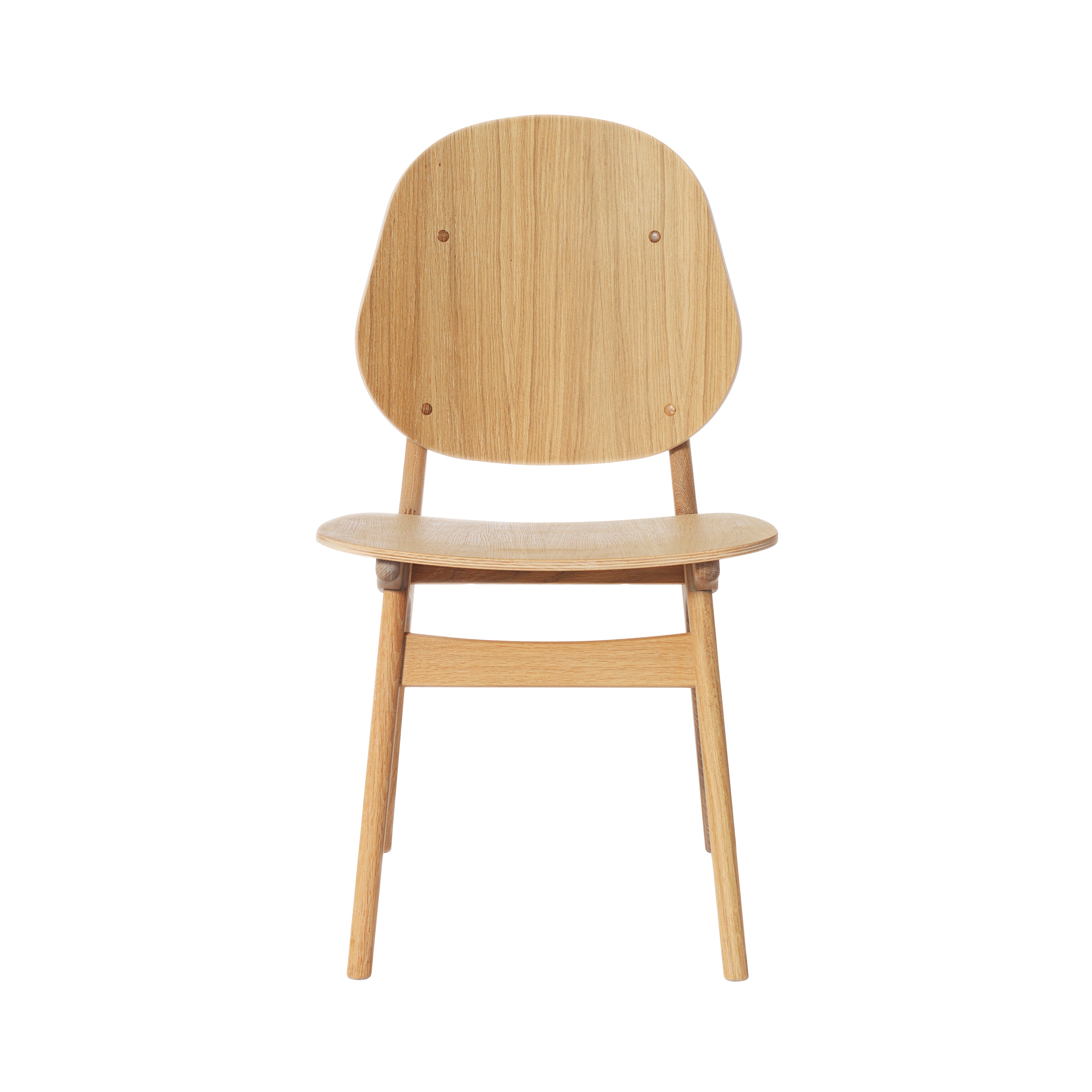 Noble Dining Chair: White Oiled Oak