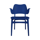 Gesture Dining Chair: Dark Blue Lacquered Beech