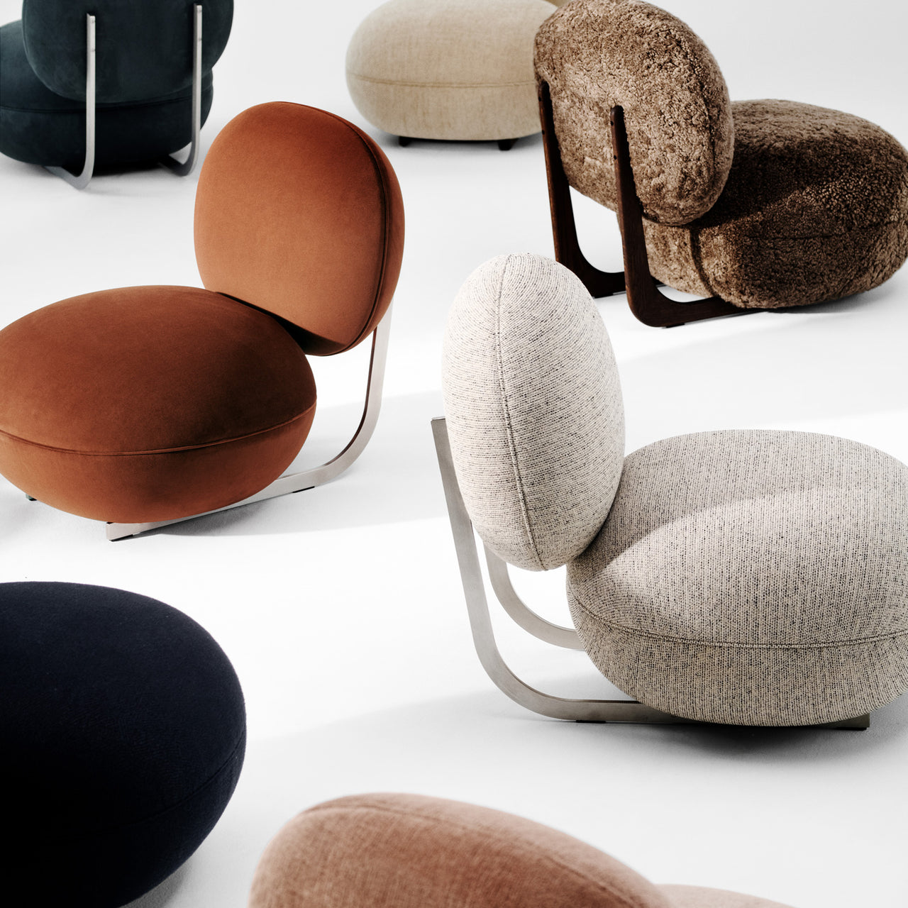 Cooper Lounge Chair: Steel