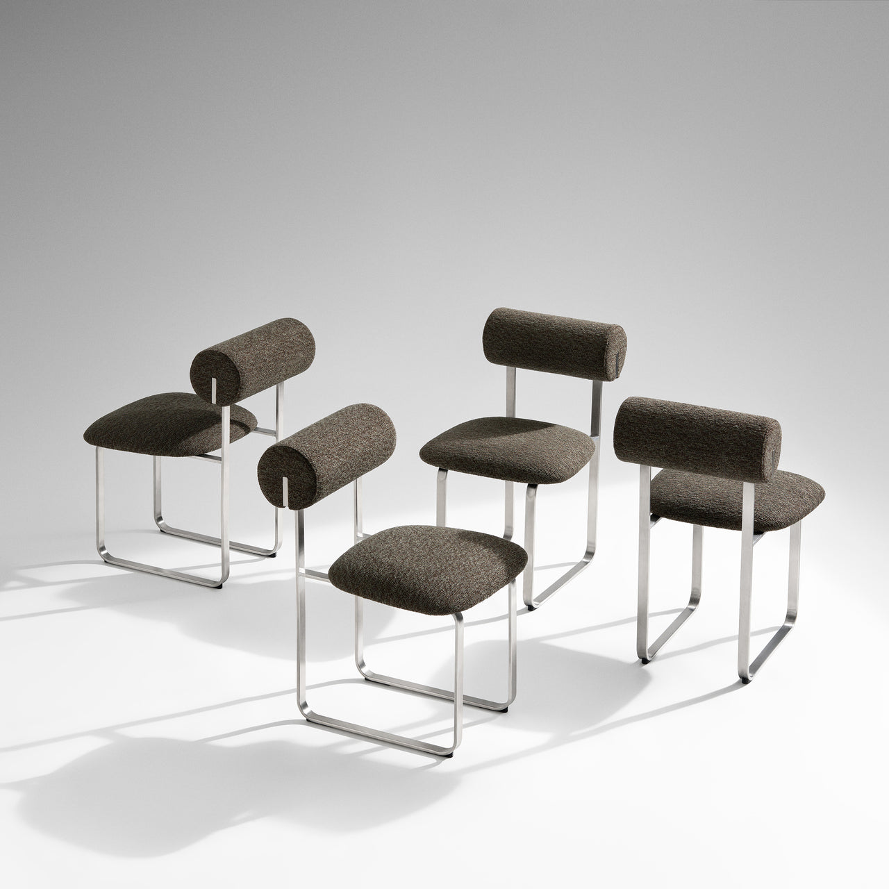 Hippo Chair Steel: Fully Upholstered