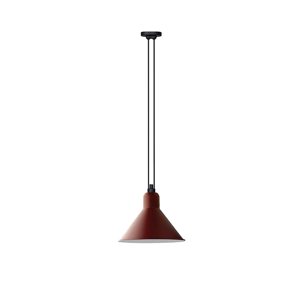 Les Acrobates N° 322 Pendant Lamp: Extra Large + Red + Conic